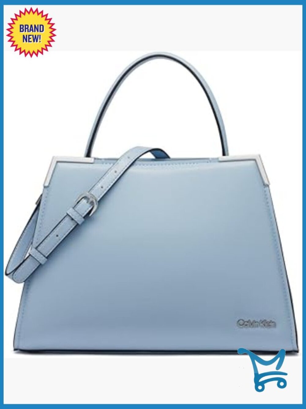 Triple Compartment Vegan Leather Satchel with Crossbody Strap